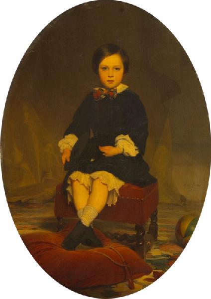 Portrait du fils de Monsieur et Madame Abat d'Orlu, Jean Hégésippe Vetter, 1850