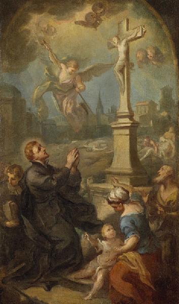 Saint François-Régis intercédant pour les victimes de la peste de Toulouse en 1616_0