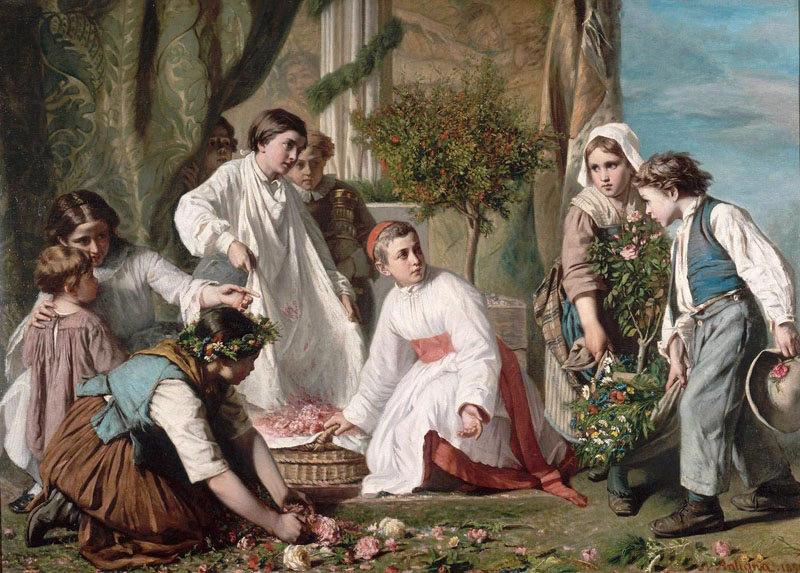 La Fête-Dieu, Alexandre Antigna, 1855