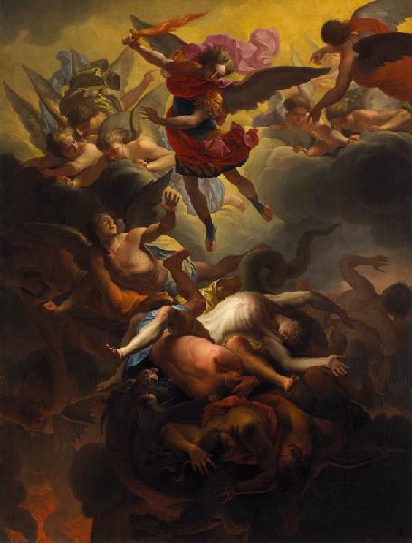 Saint Michel terrassant les anges rebelles, Antoine Rivalz, 1727