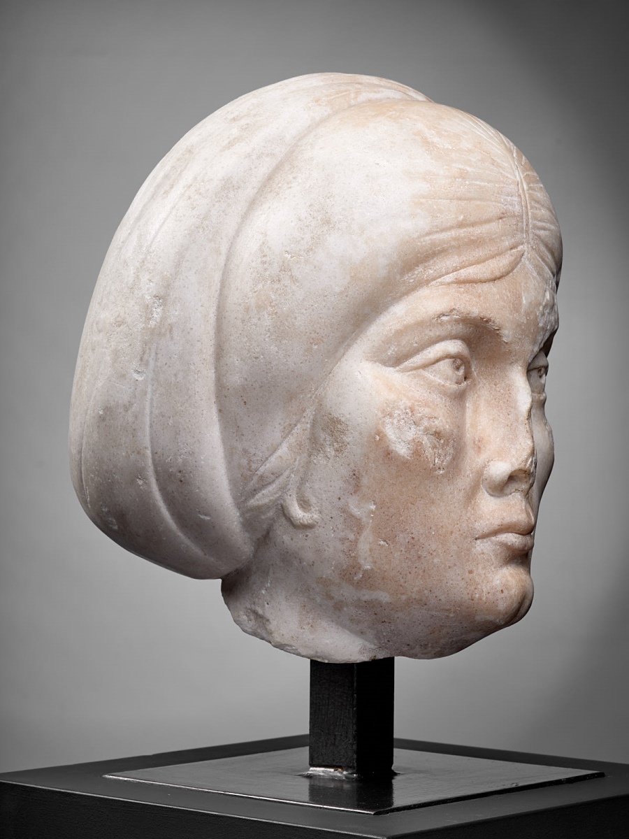 Tête féminine d'époque théodosienne ; Portrait d'époque théodosienne_7