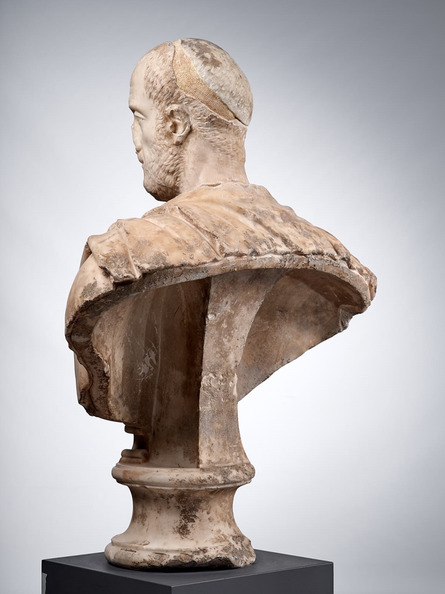 Buste cuirassé et drapé dans un paludamentum d’un haut fonctionnaire de l’Empire ; Portrait d'inconnu ; Portrait d'un inconnu anciennement dit de "Philippe l'Arabe" ou de Dèce_3