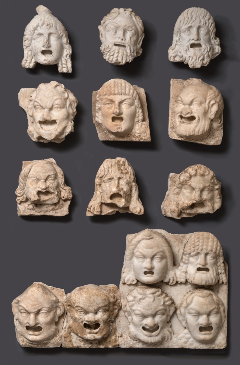 Masque de théâtre de la tragédie, 4e quart 3e siècle