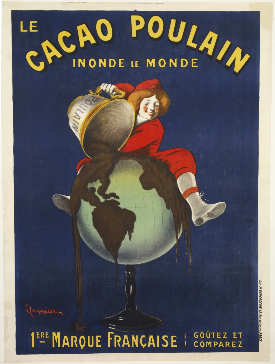 Le cacao Poulain. Inonde le monde, Leonetto Cappiello, 1911