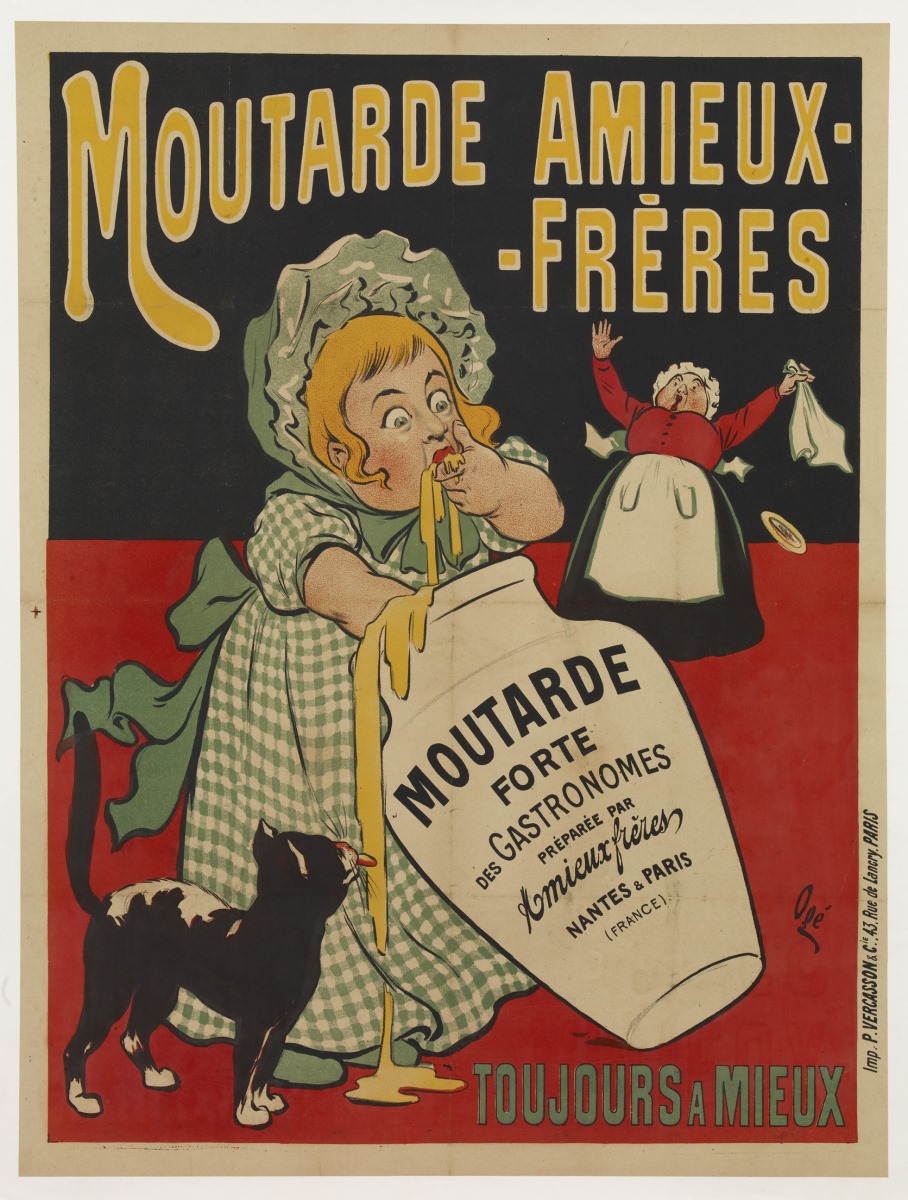 Moutarde Amieux frères, Eugène Oge, 1900