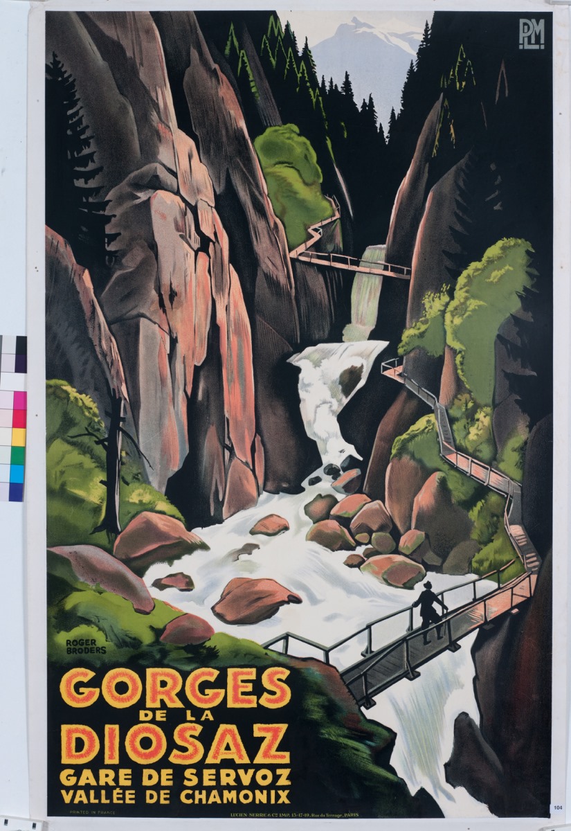 Gorges de la Diosaz. Vallée de Chamonix, Roger Broders, 1930 (Vers)
