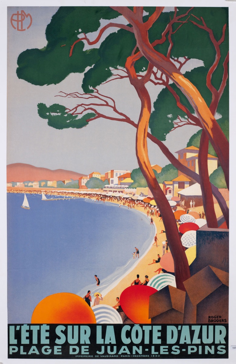 L'Eté sur la Côte d'Azur, Roger Broders, 1930
