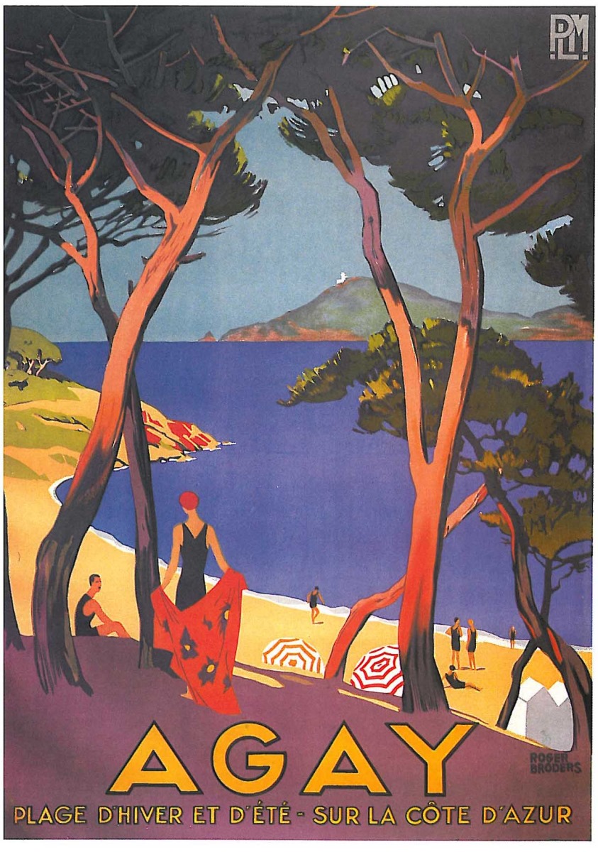 Agay. Plage d'hiver et d'été sur la Côte d'Azur, Roger Broders, 1928