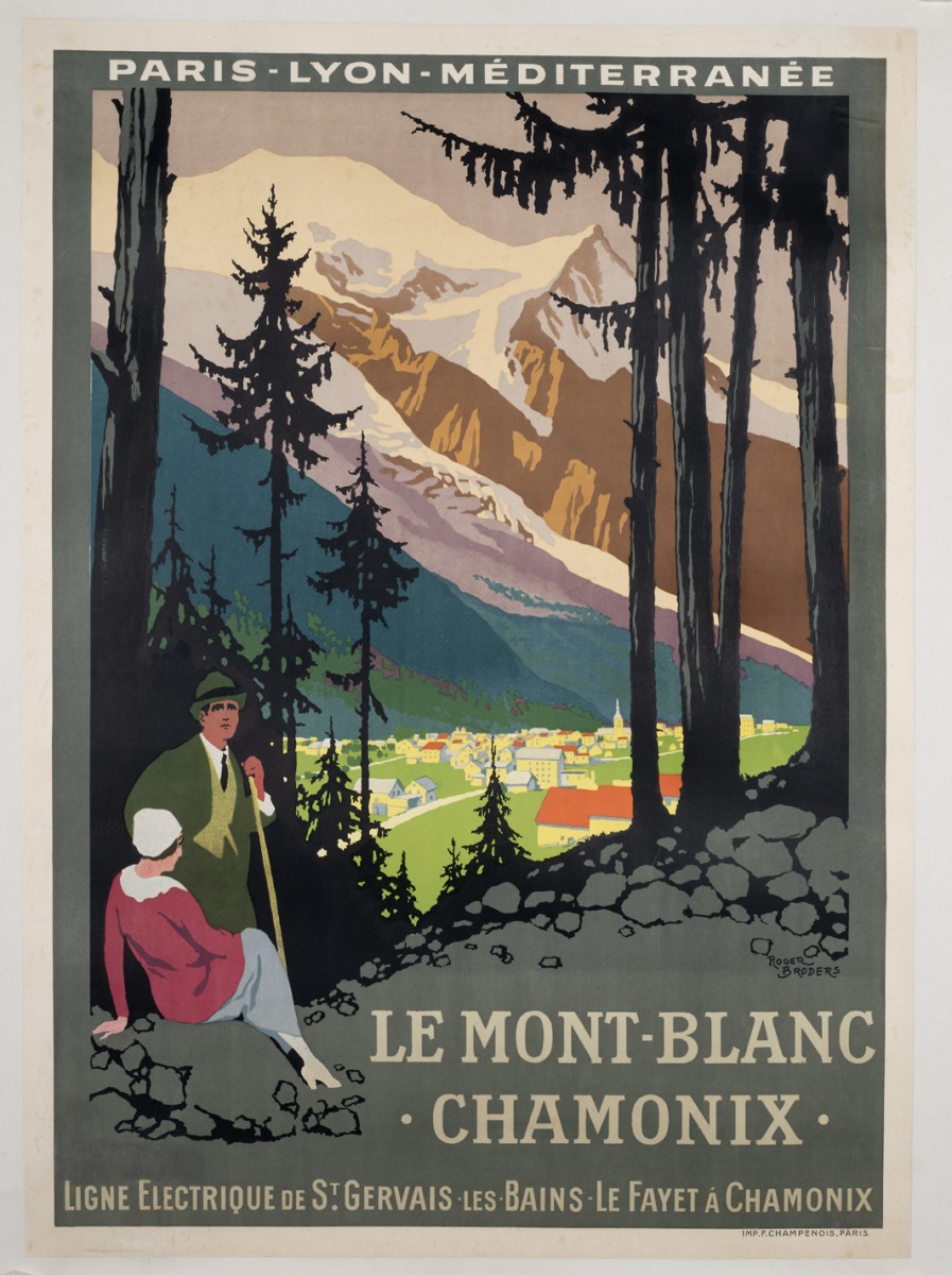 Le Mont-Blanc. Chamonix, Roger Broders, 1924 (Vers)
