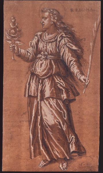 Sainte Régine d'Alésia ; Santa Regina de Alise, Francisco Pacheco, 1604