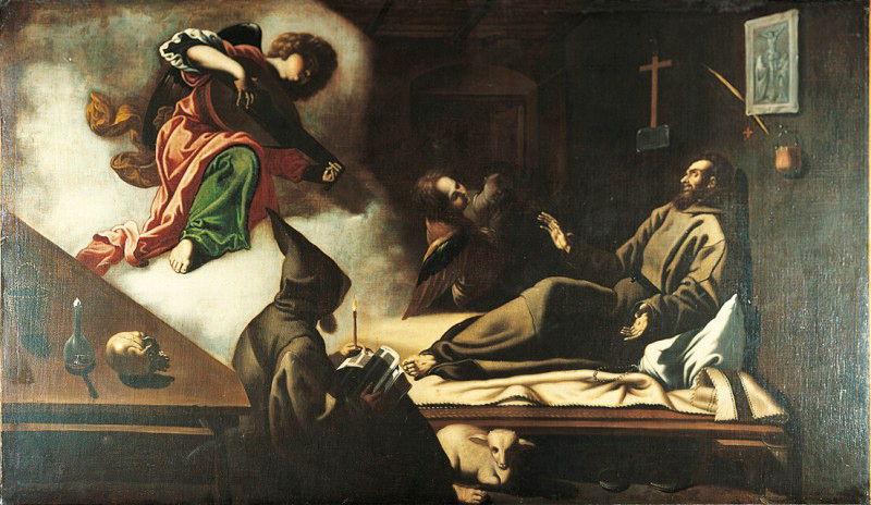 Saint François d'Assise réconforté par les anges_0