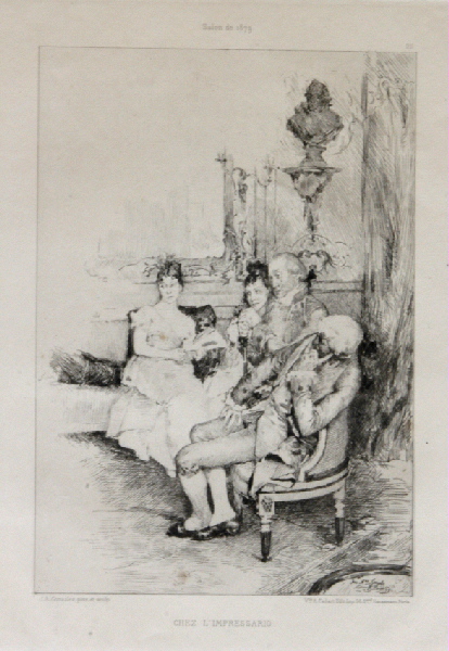 Chez l'imprésario (tirage 1880), Juan Antonio Gonzalez, 1779