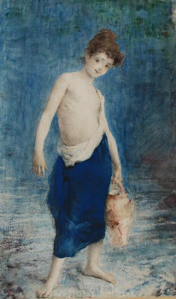 La Fillette à la cruche, Marcel Briguiboul, 1857-1892