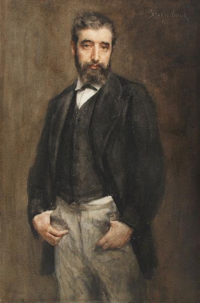 Autoportrait au pantalon gris, Marcel Briguiboul, 1857-1892