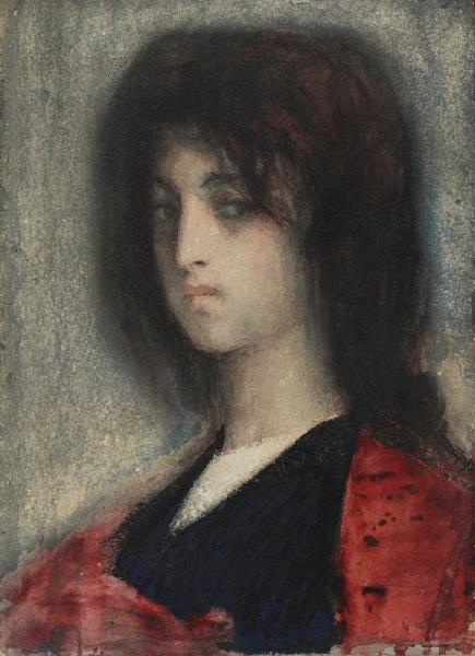 Jeune femme aux cheveux longs, Marcel Briguiboul, 1857-1892