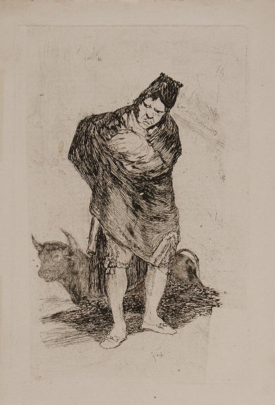 L'Embozado ; El Embozado, Y LUCIENTES Francisco de Goya, 1825,1827