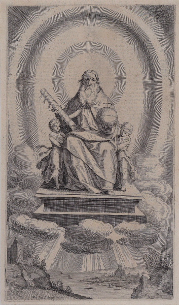 Alcazar in Apocalyptus (gravure illustrant le livre publié en 1619 par le Jésuite Louis Alcazar sur l'Apocalypse selon St jean), Juan de Jauregui, 1er quart 17e siècle