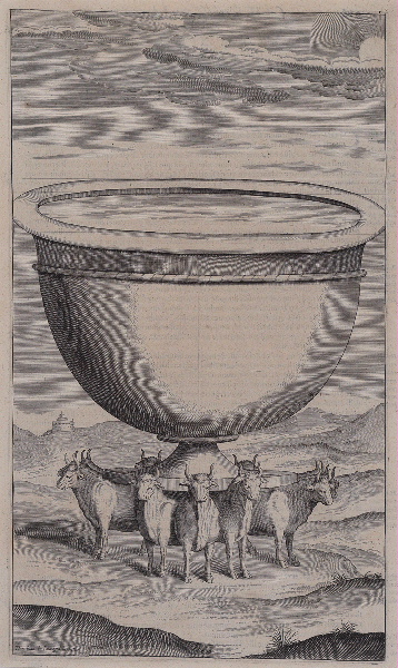 Alcazar in Apocalyptus (gravure illustrant le livre publié en 1619 par le Jésuite Louis Alcazar sur l'Apocalypse selon St jean), Juan de Jauregui, 1er quart 17e siècle