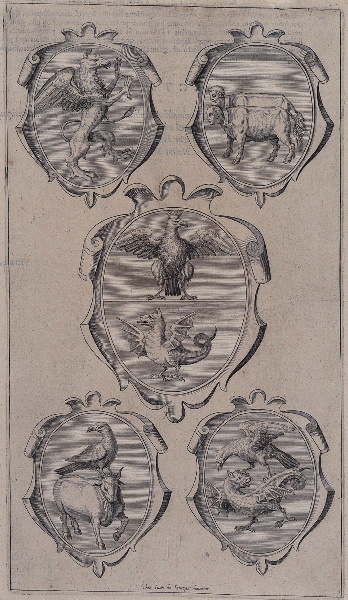 Alcazar in Apocalyptus (gravure illustrant le livre publié en 1619 par le Jésuite Louis Alcazar sur l'Apocalypse selon St jean), Juan de Jauregui, 1er quart 17e siècle