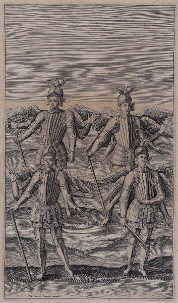 Alcazar in Apocalyptus (gravure illustrant le livre publié en 1619 par le Jésuite Louis Alcazar sur l'Apocalypse selon St jean), Juan de Jauregui, 1er quart 17e siècle