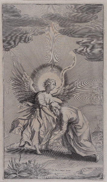 Alcazar in Apocalyptus (gravure illustrant le livre publié en 1619 par le Jésuite Louis Alcazar sur l'Apocalypse selon St jean), Juan de Jauregui, 1er quart 17e siècle