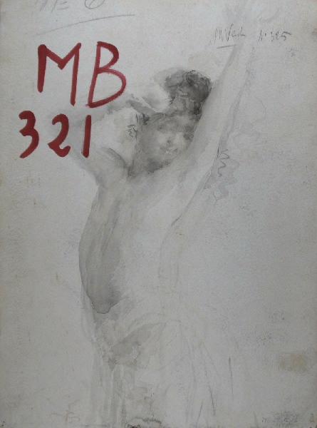 Jeune bacchante (au revers du inv 28-1-136-1), Marcel Briguiboul, 1857-1892