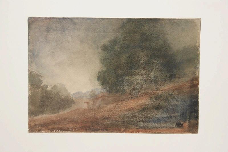 Paysage au pont, Marcel Briguiboul, 1857-1892