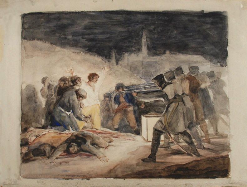 Le 3 mai 1808 (d'après Goya), Marcel Briguiboul, 1857-1892