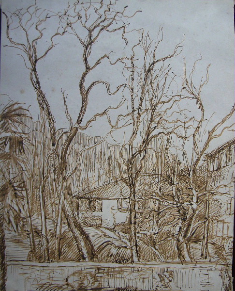 Jardin à Castres, Pierre Rivemale, 2e quart 20e siècle