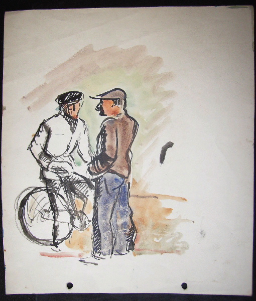 Cycliste, Pierre Rivemale, 2e quart 20e siècle