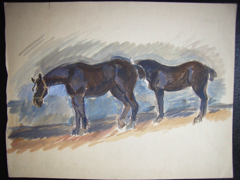 Chevaux de trait, Pierre Rivemale, 2e quart 20e siècle