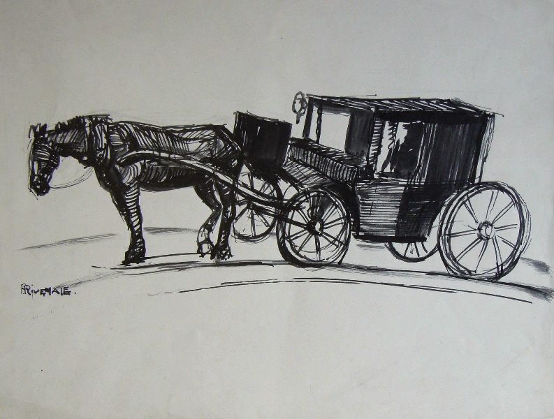 Attelage, Pierre Rivemale, 2e quart 20e siècle