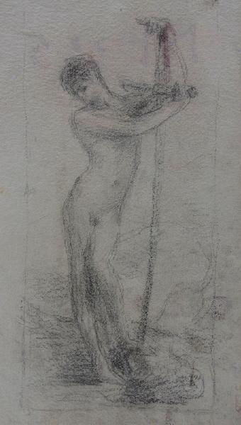 Etude pour David, Marcel Briguiboul, 1857-1892