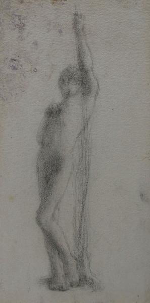 Etude pour Narcisse, Marcel Briguiboul, 1857-1892
