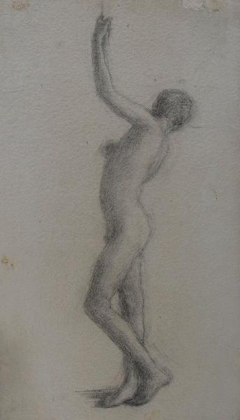 Etude pour Narcisse, Marcel Briguiboul, 1857-1892