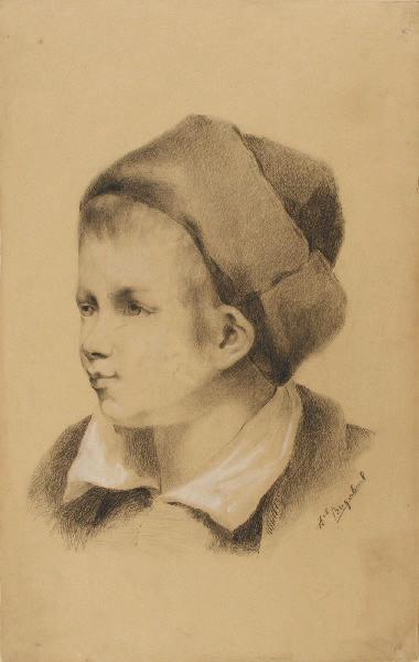 Enfant au bonnet, Marcel Briguiboul, 1857-1892