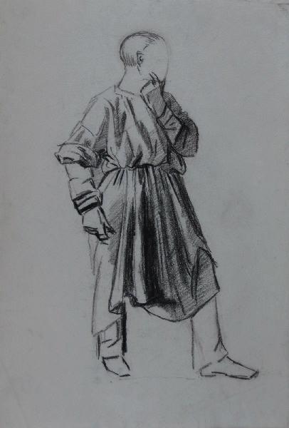 Personnage de profil, Marcel Briguiboul, 1857-1892
