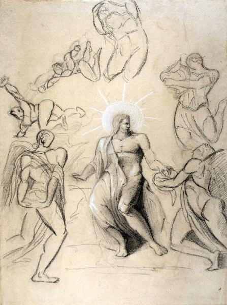 Dieu entouré d'anges, Marcel Briguiboul, 1857-1892