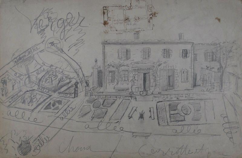 Maison et jardin potager, Marcel Briguiboul, 1857-1892