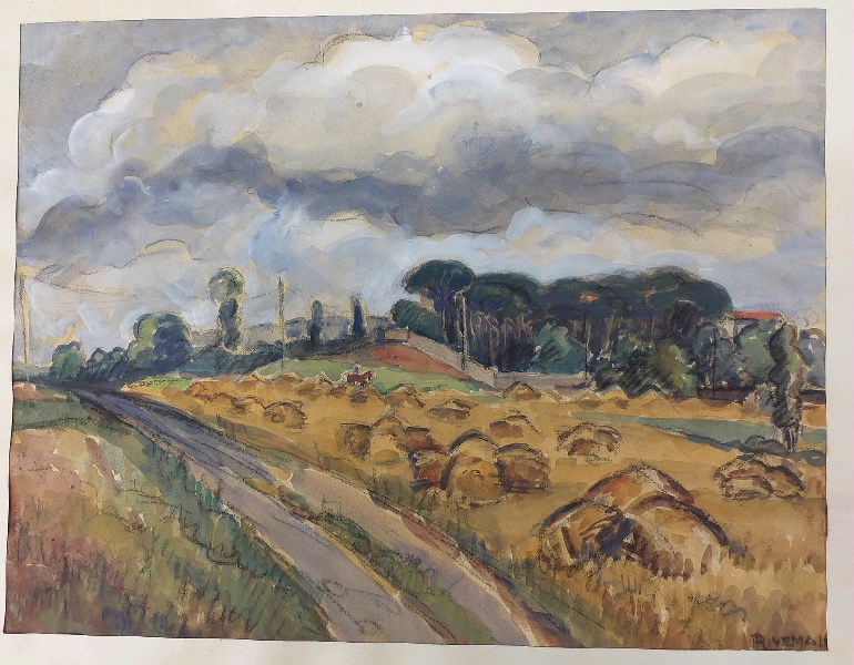 Paysage, Pierre Rivemale, 2e quart 20e siècle