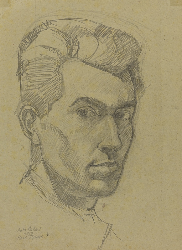 Autoportrait, René Izaure, 1952