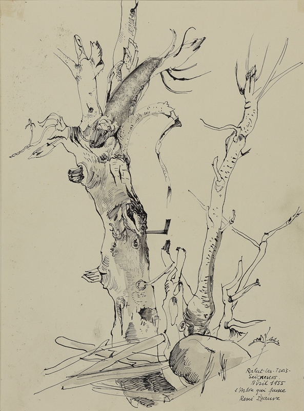 L'Arbre qui fume, Rabat-les-Trois-Seigneurs, René Izaure, 1955