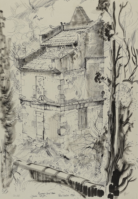 Pigeonnier carré, Ste Julia (Hte Gne), René Izaure, 1964