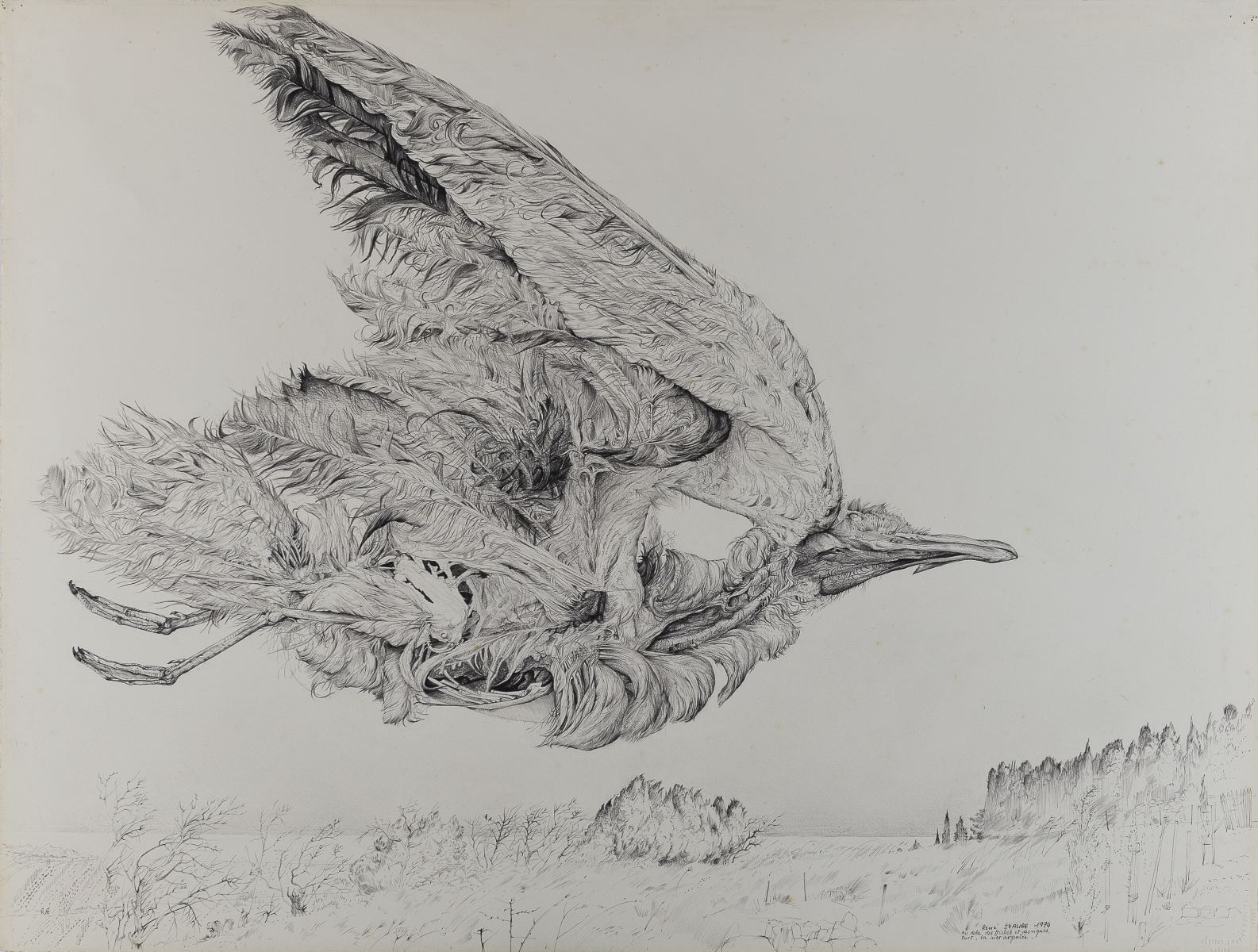 Au delà des friches et des vignes dort la mer argentée, René Izaure, 1974