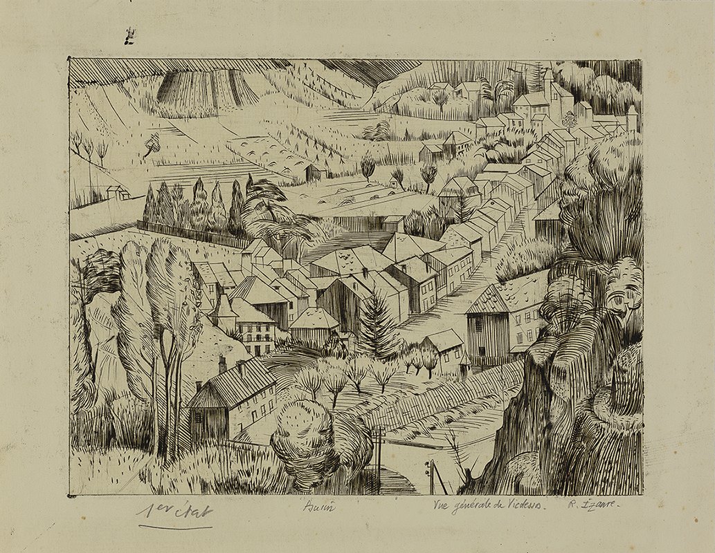 Vue générale de Vicdessos, René Izaure