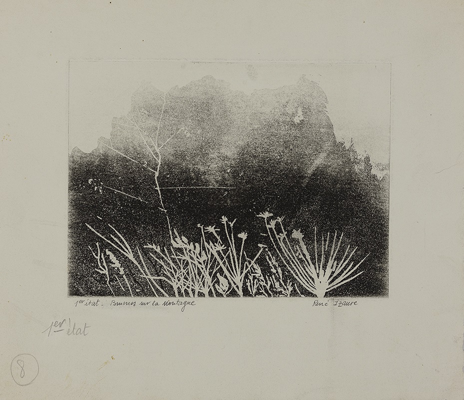 Brumes sur la montagne, René Izaure