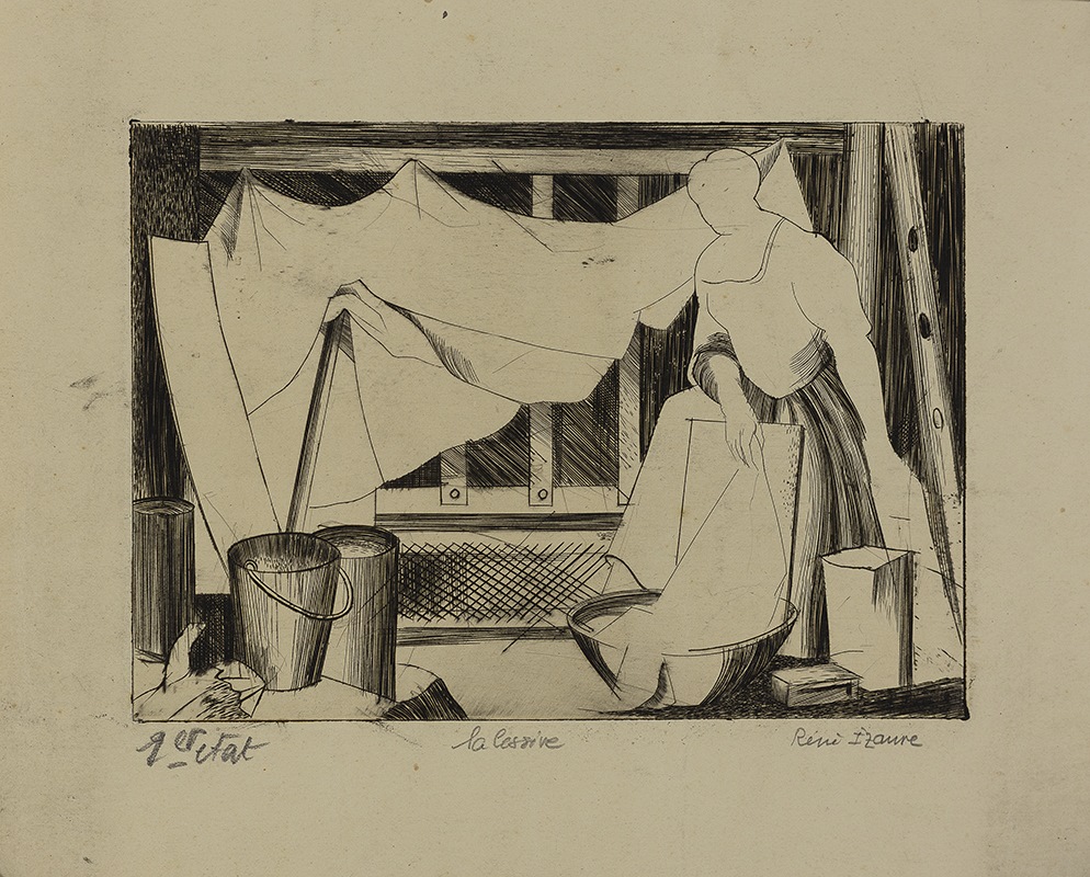 La Lessive, René Izaure, 1954