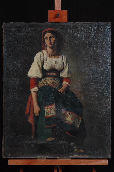 Etude de Romaine assise, Edouard Debat-Ponsan, 1877 vers,1878 vers