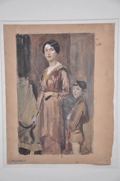 Femme avec son enfant ; Femme (autre titre), Clément Gontier, 4e quart 19e siècle, 1er quart 20e siècle