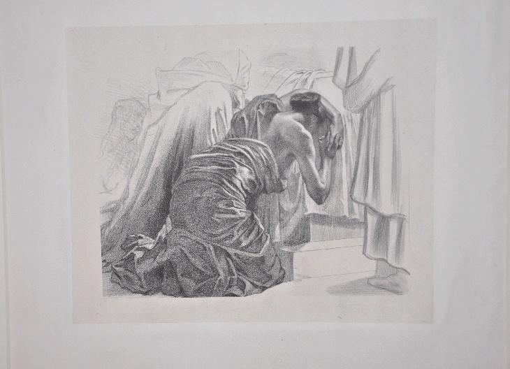 Scène de déploration ; Pleureuse (autre titre), Clément Gontier, 4e quart 19e siècle, 1er quart 20e siècle